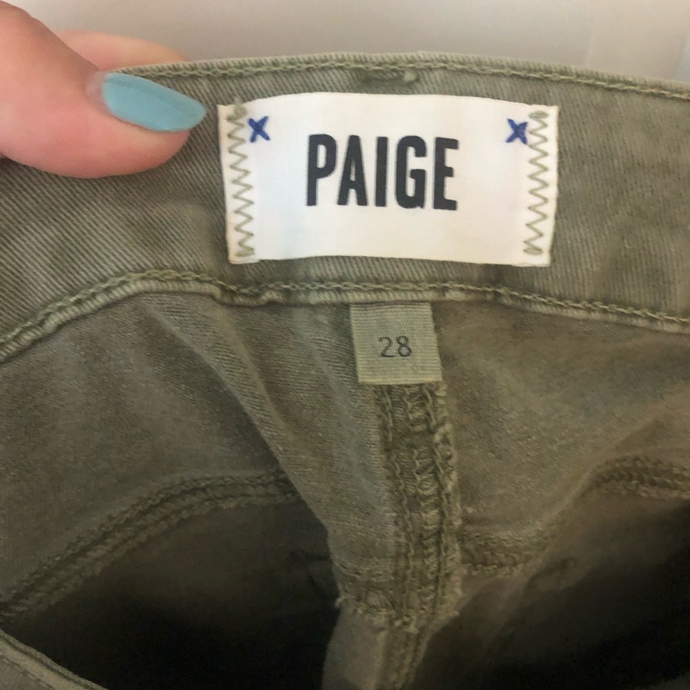 Paige Jeans, Army Green Verdugo Ankle Fit